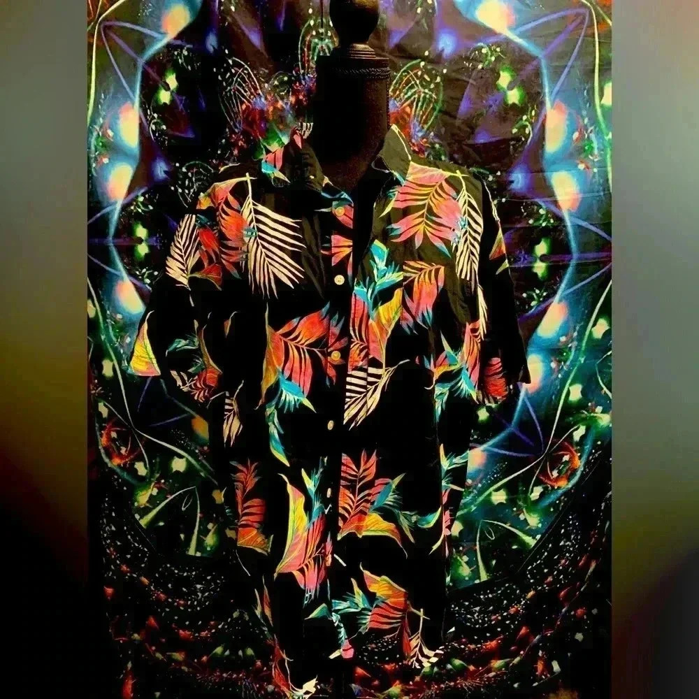 Bright tropical design shirt